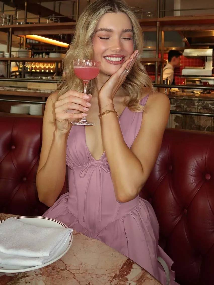 Grace snøring-minikjole