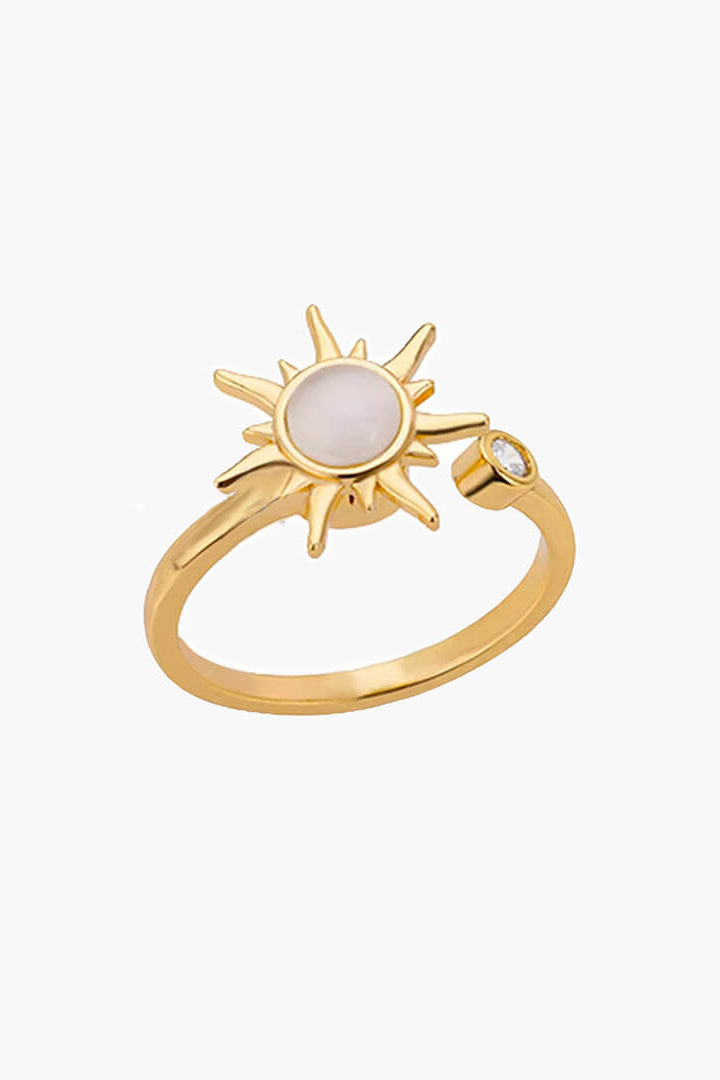ZEYA Sun Anxiety Spinner Ring in Gold