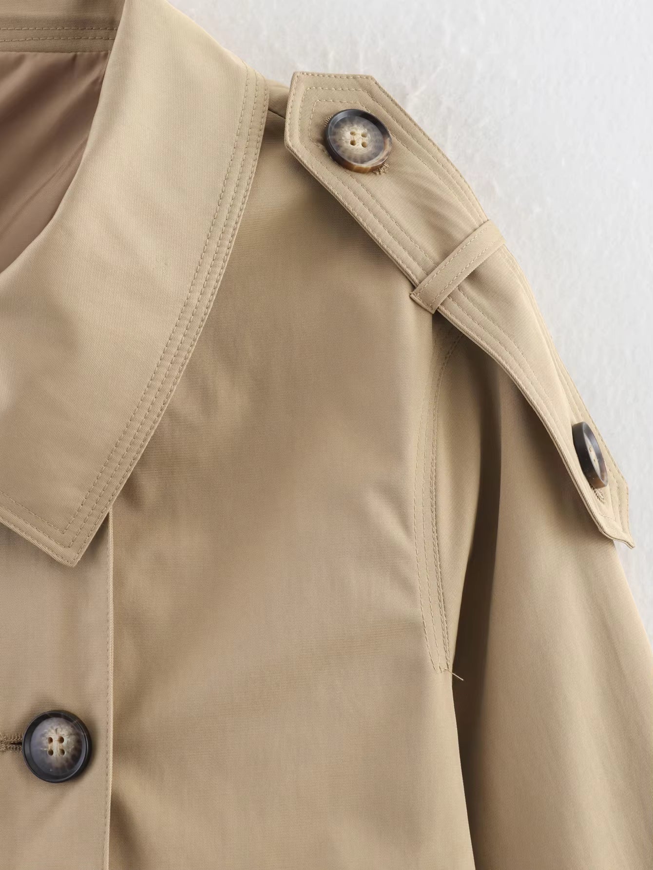 Audrey Beige dobbeltspent trenchcoat