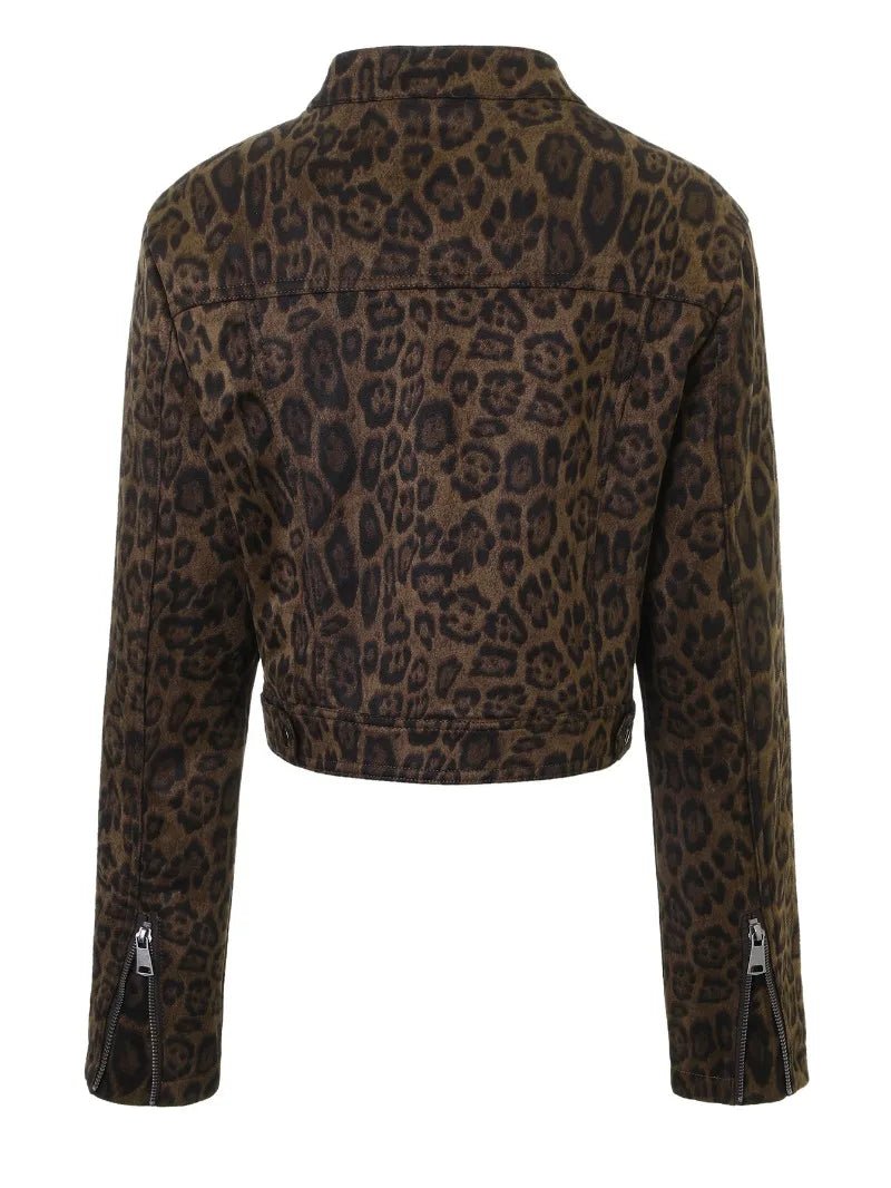 Sarah Korall Leopard Kort Jakke