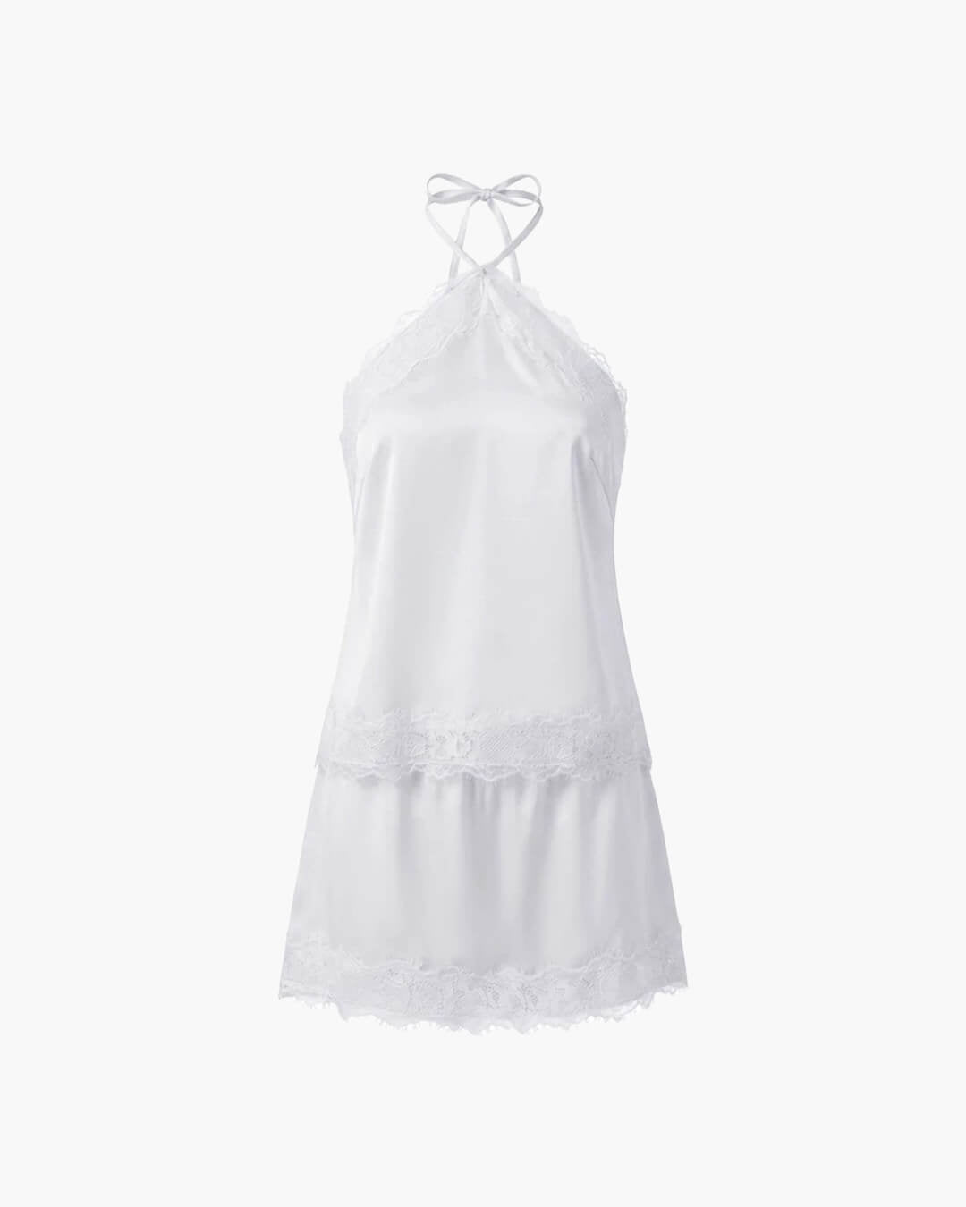 Miranda sateng halter to-delt sett