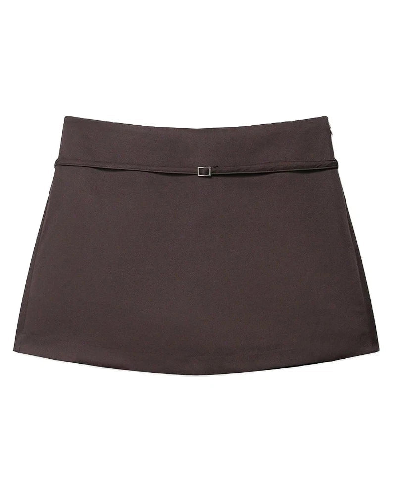 ZEYA Lola Side Zip Skort with Belt