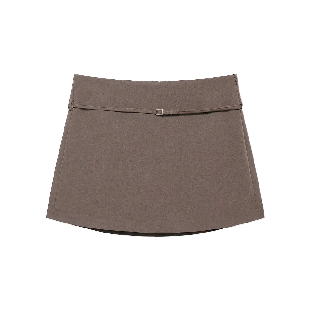 ZEYA Lola Side Zip Skort with Belt