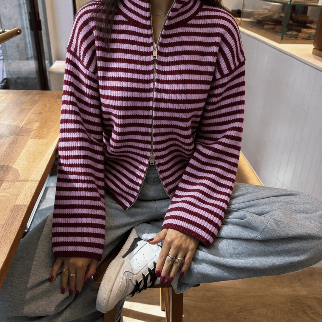 ZEYA - Adinda Knit Zip Sweater