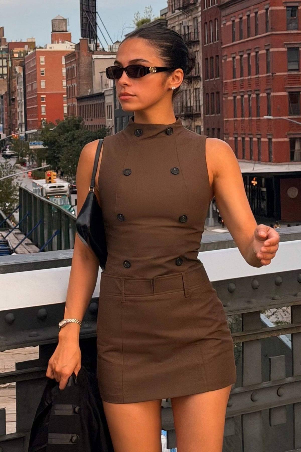 ZEYA - Alice High Neck Sleeveless Mini Dress