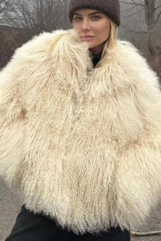 ZEYA - Almira Fuzzy Faux Fur Coat