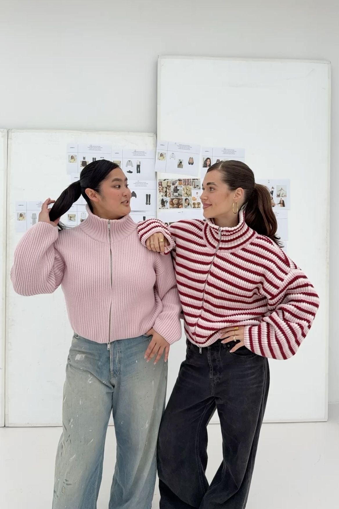 ZEYA - Angela Oversized Ribbed Zip-Up Sweater