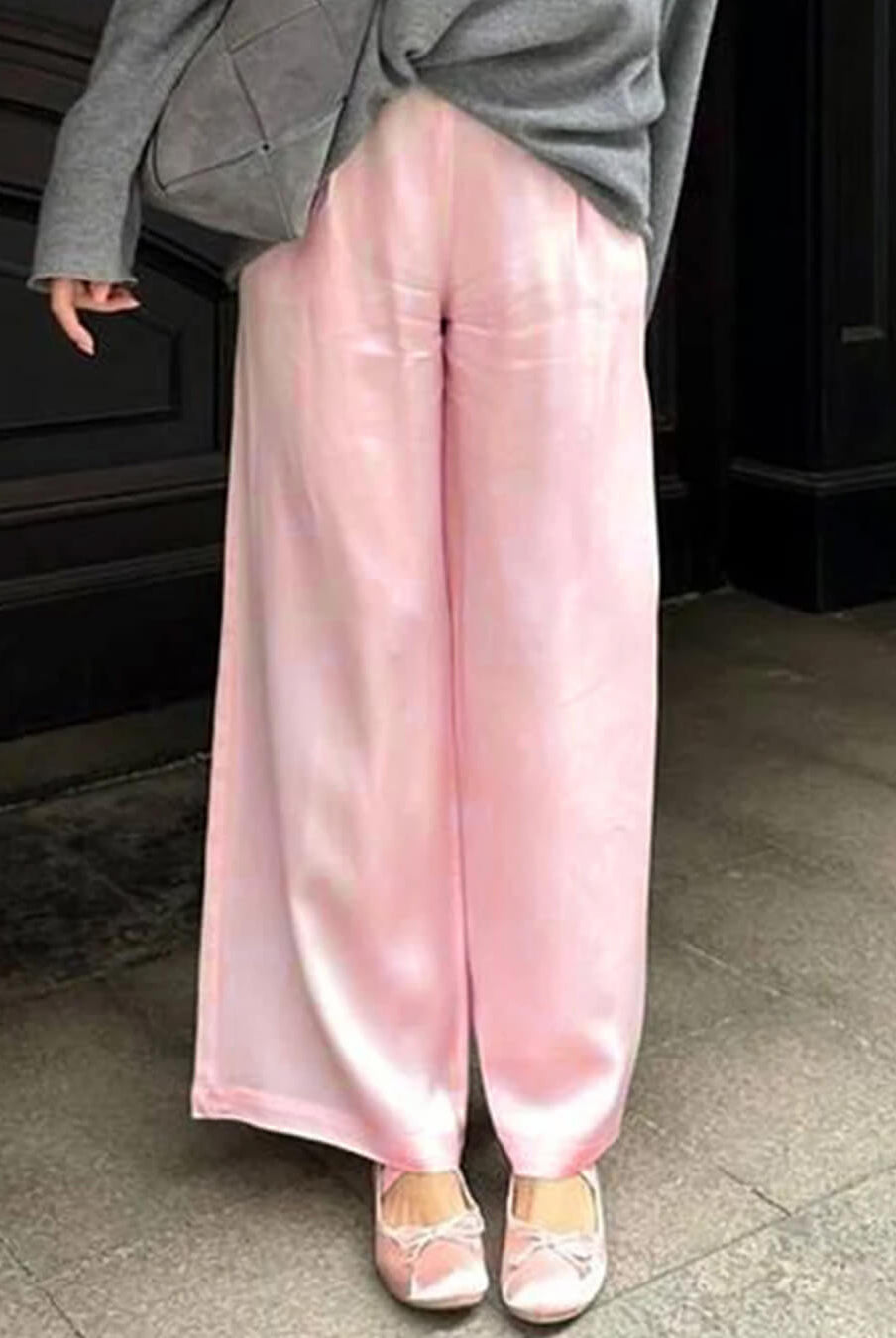 ZEYA - Angelita Satin Wide Leg Trousers