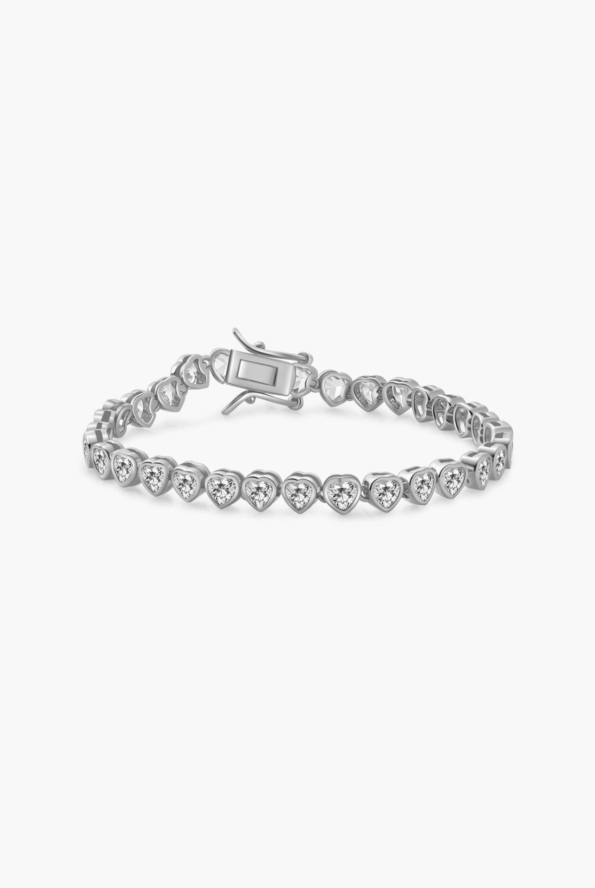 ZEYA - Arabella Heart Tennis Bracelet