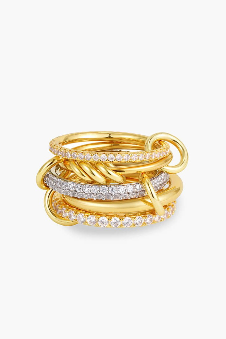 ZEYA - Aurélie Radiant Zirconia Five - Stacked Ring