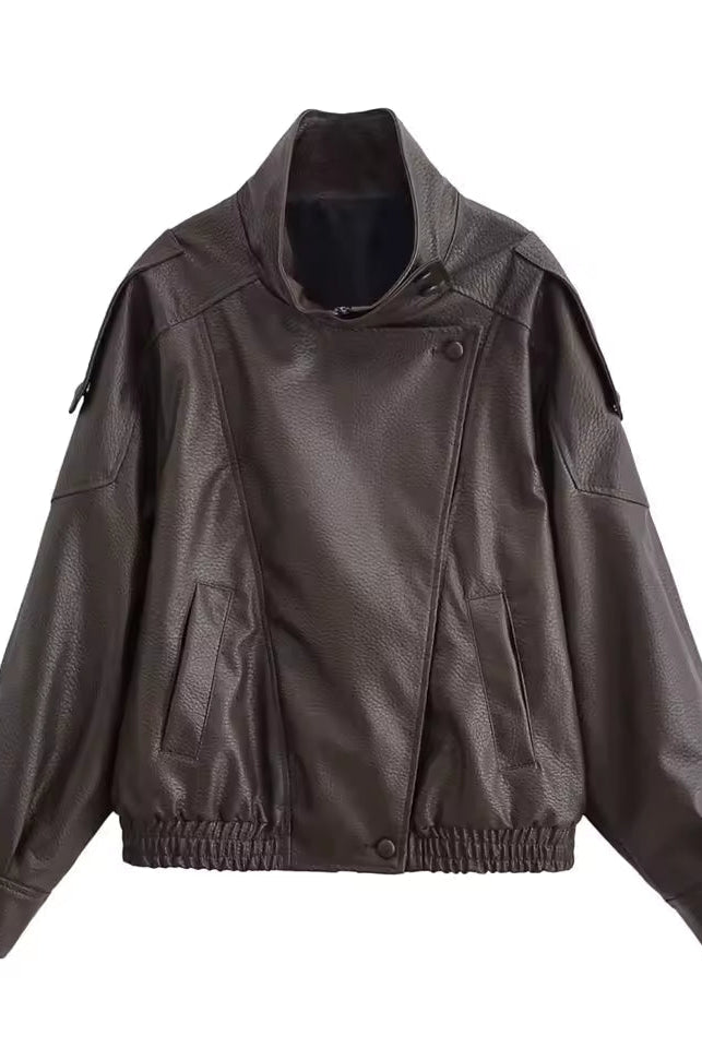 ZEYA - Bianca Asymmetric Button Pocket Jacket