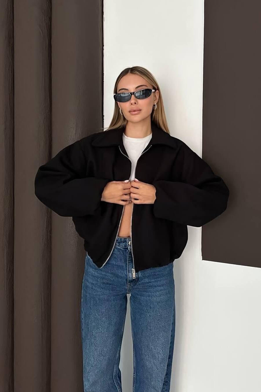 ZEYA - Bianca Puffed Bomber Jacket