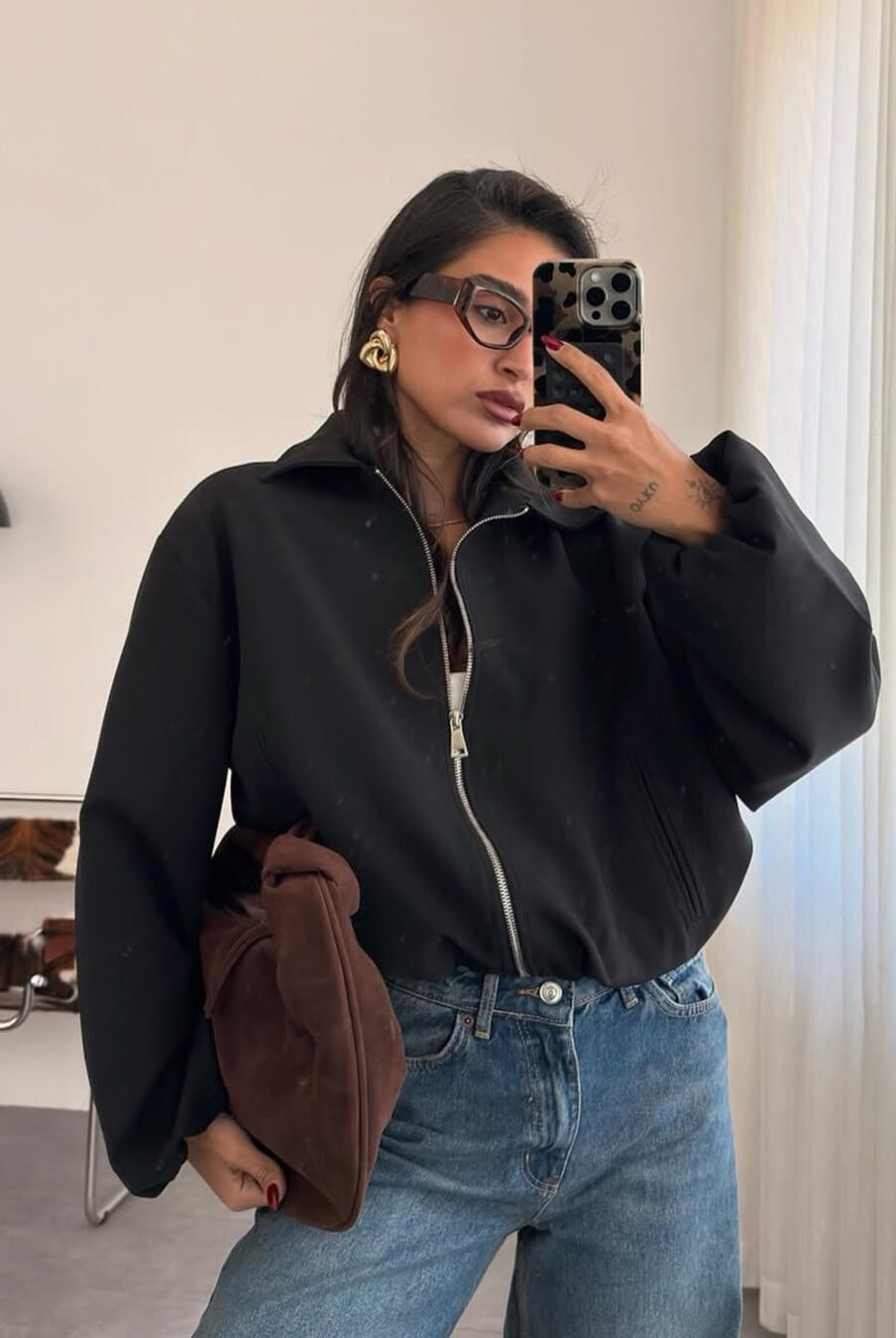 ZEYA - Bianca Puffed Bomber Jacket