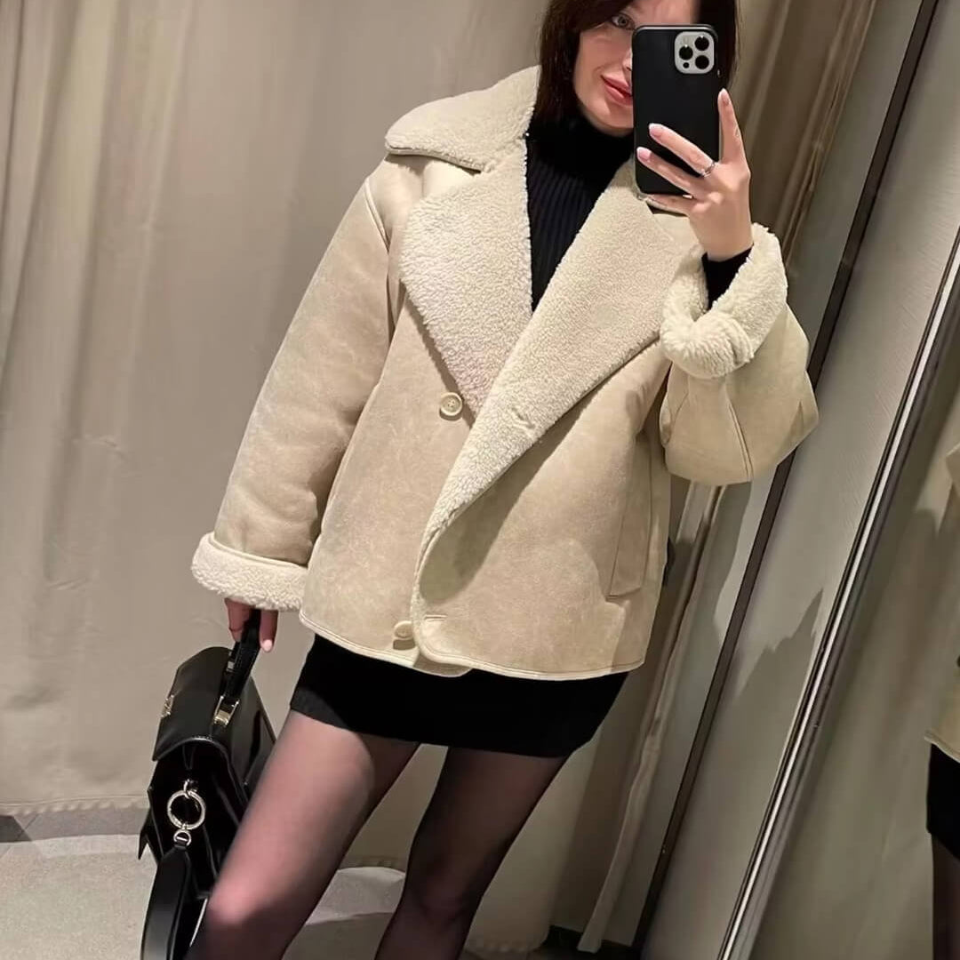 ZEYA - Blythe Sherpa Faux Leather Jacket