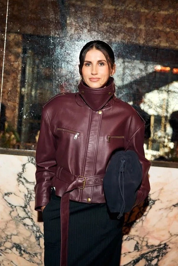 ZEYA - Brooklyn Belted Faux Leather Jacket