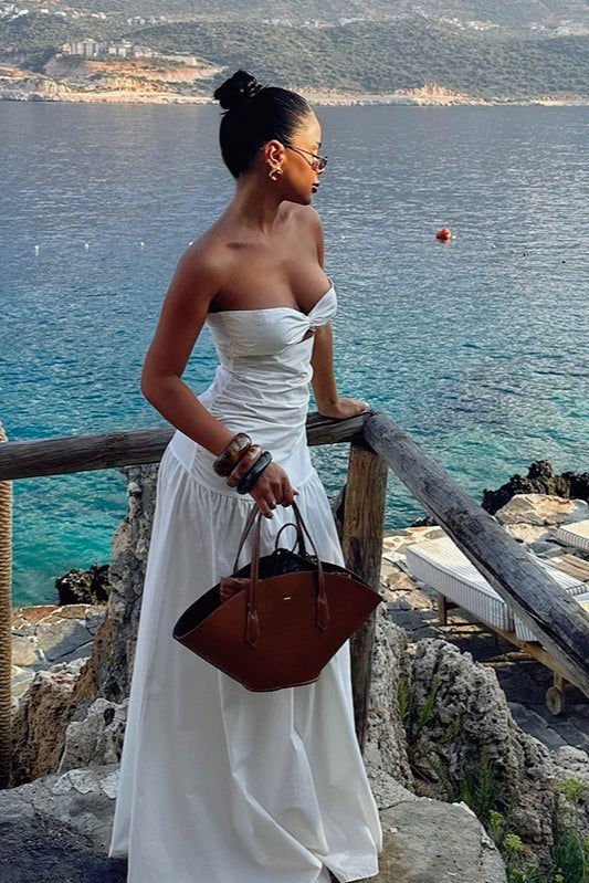 ZEYA - Camia Cut - Out Strapless Maxi Dress