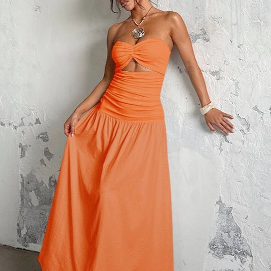 ZEYA - Camia Cut - Out Strapless Maxi Dress