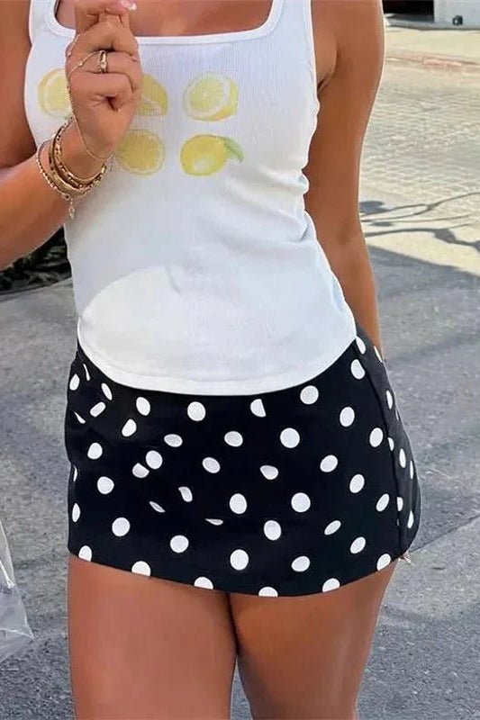 ZEYA - Carley Polka Dot Mini Skirt