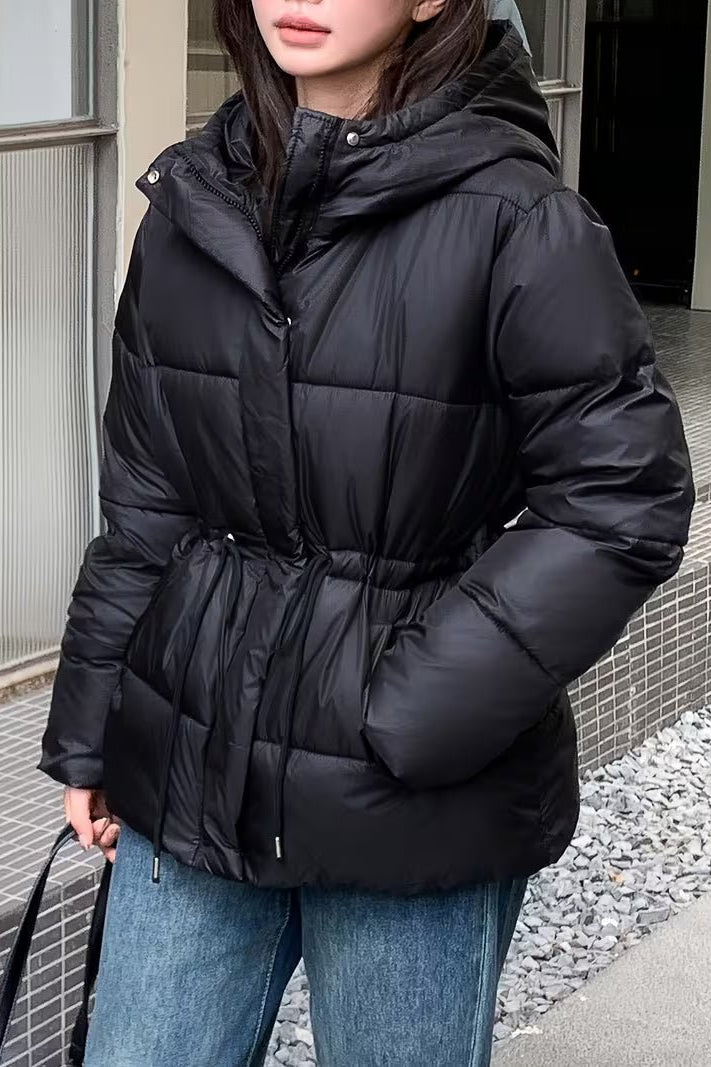 ZEYA - Carmen Oversized Drawstring Waist Puffer Jacket