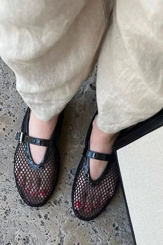 ZEYA - Cassia Mesh Ballet Flats