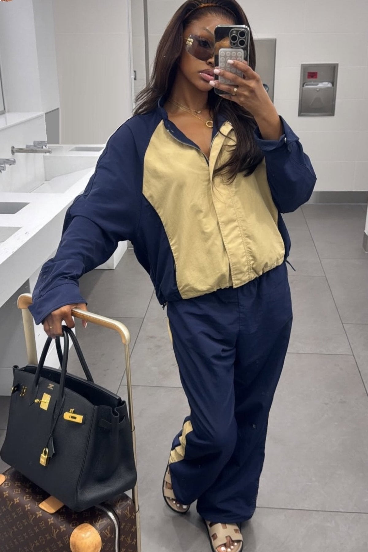 ZEYA - Claudia Patchwork Nylon Tracksuit