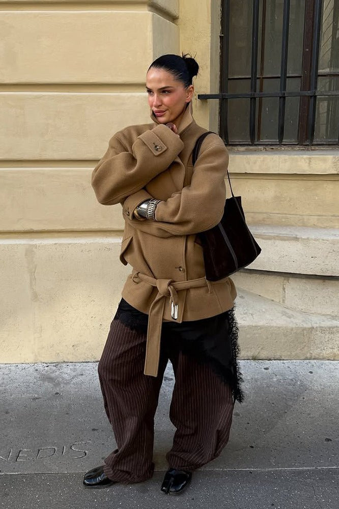 ZEYA - Corinne Belted Short Coat