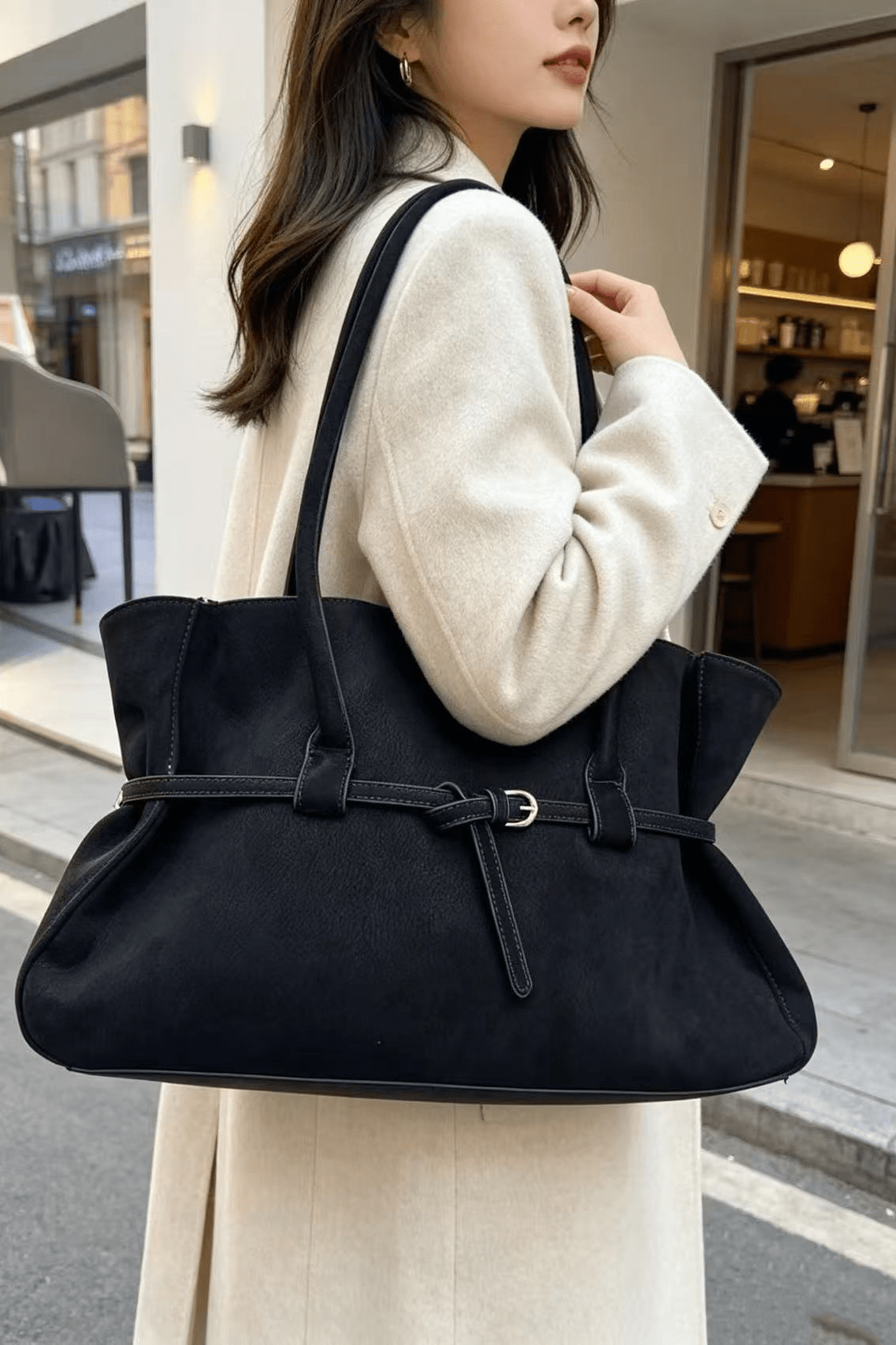 ZEYA - Daniela Belted Tote Bag