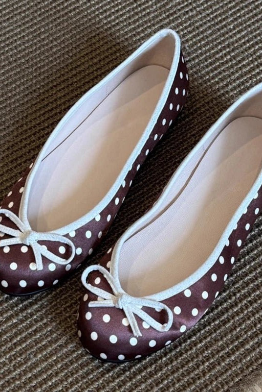 ZEYA - Diana Polka Dot Ballet Flats