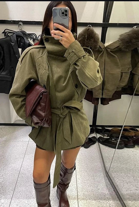 ZEYA - Elena Belted Trench Coat