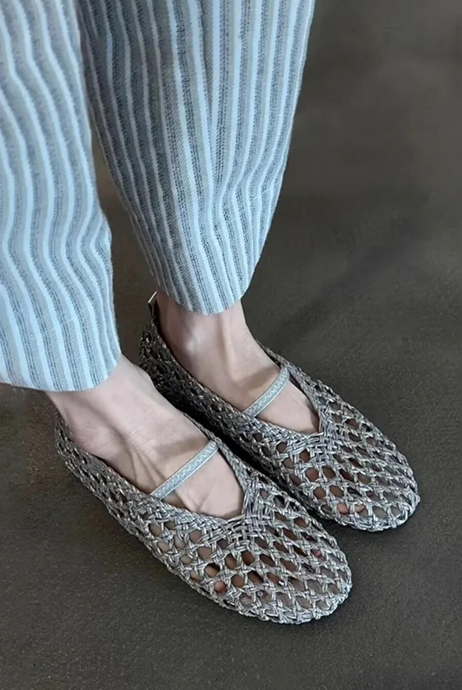 ZEYA - Ella Hollow Woven Flats