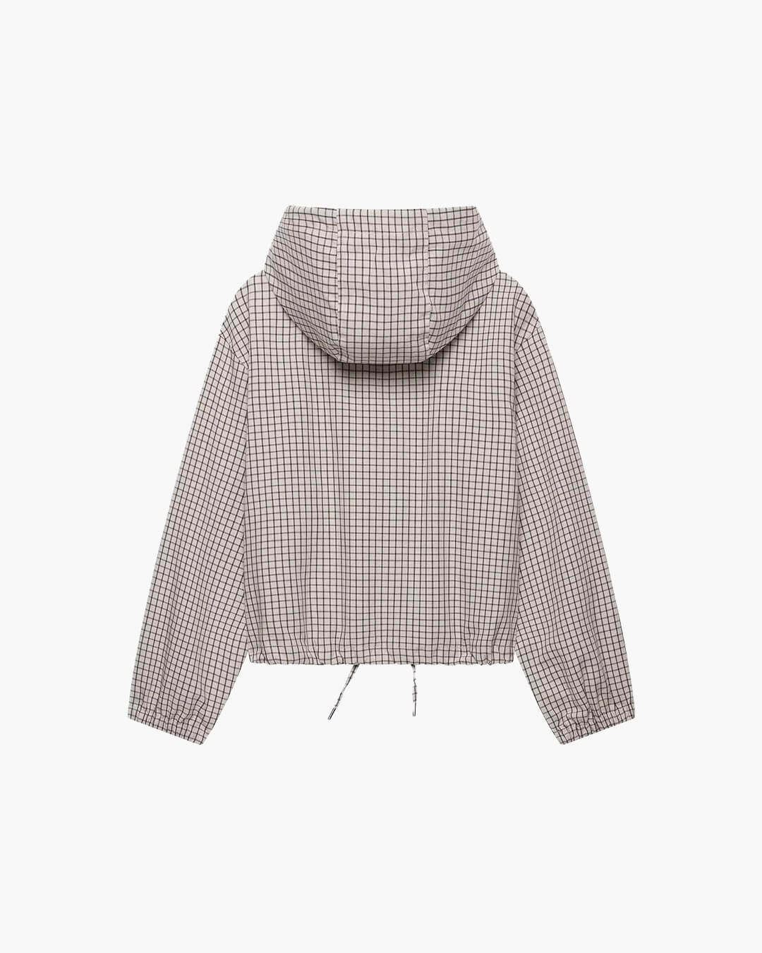 ZEYA - Ellie Plaid Cropped Hooded Jacket