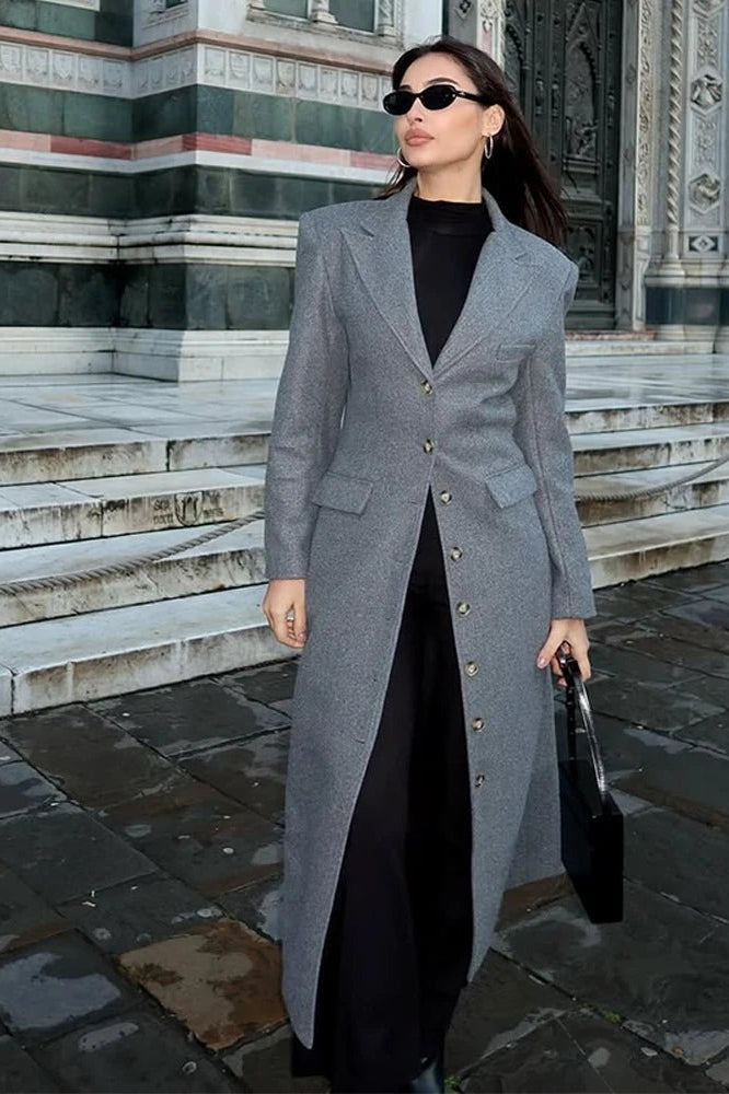 ZEYA - Eris Cinched Waist Long Coat