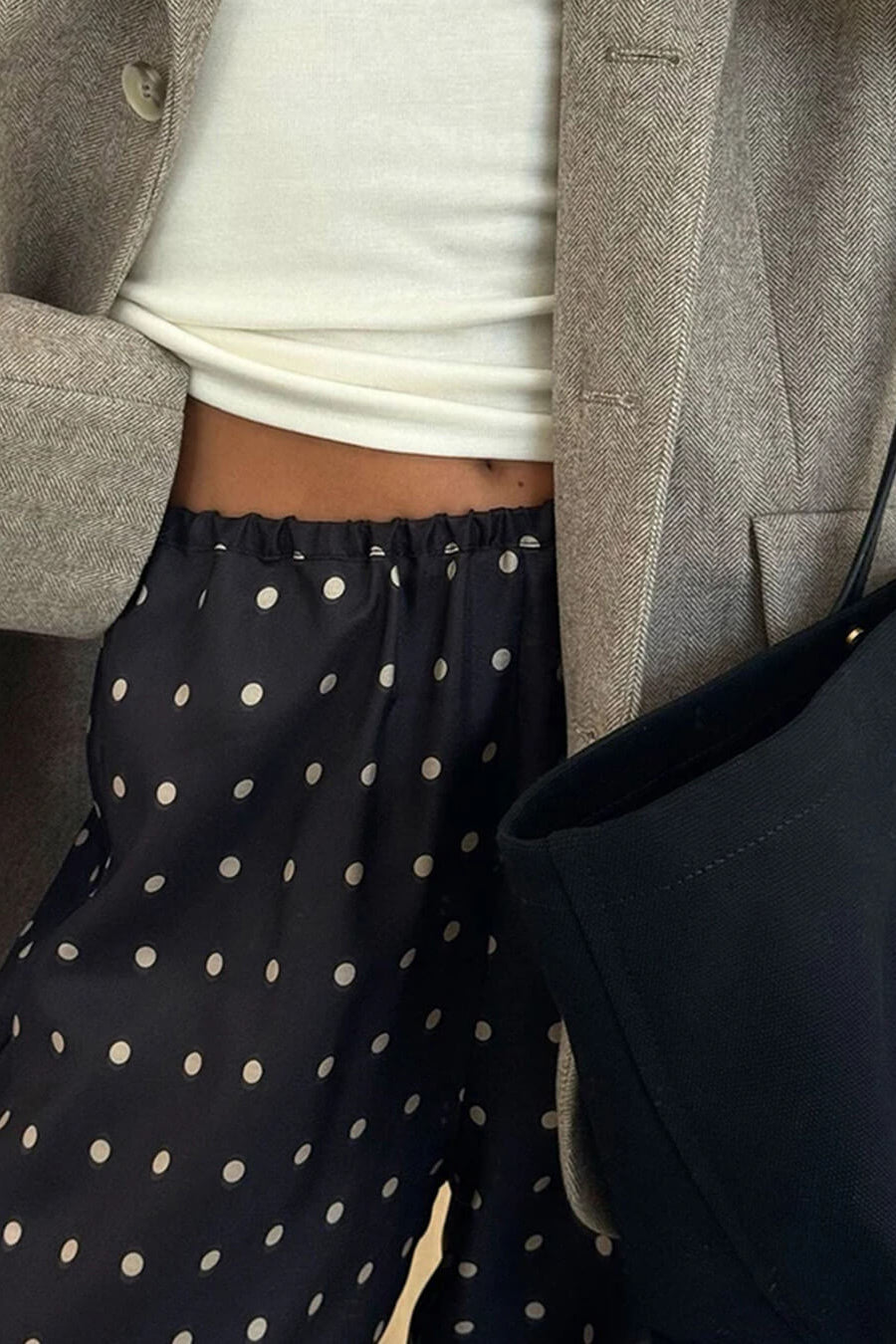 ZEYA - Evita Polka Dot Satin Pants