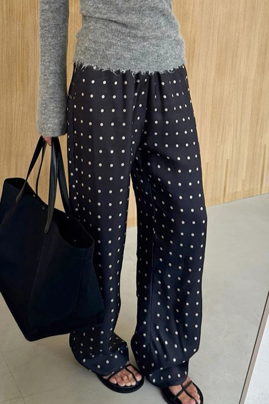 ZEYA - Evita Polka Dot Satin Pants