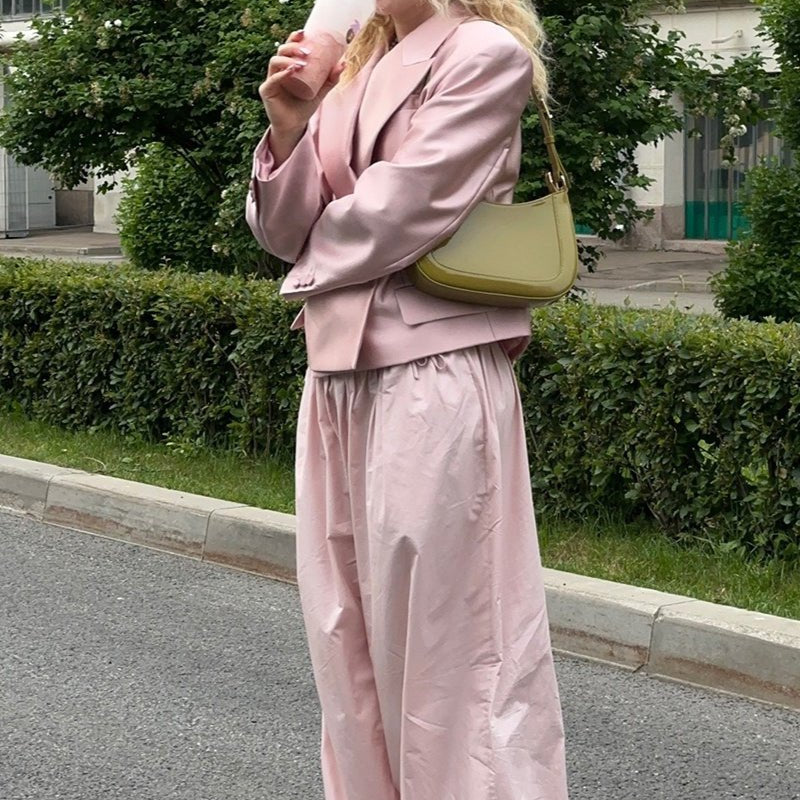 ZEYA - Fenella Elastic Waist Baggy Pants