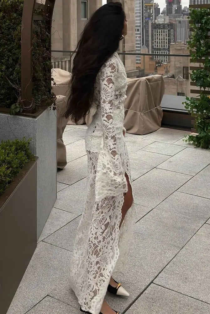 ZEYA - Florencia French Lace Tie Dress