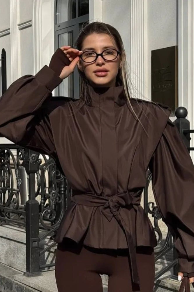 ZEYA - Francine Cropped Trench Coat