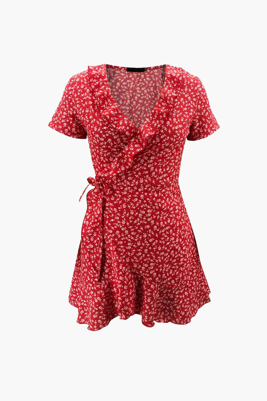 ZEYA - Gabrielle Floral V - Neck A - Line Mini Dress