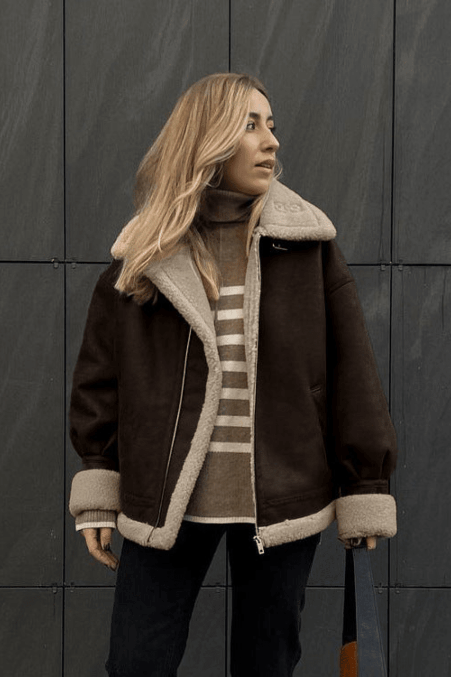 ZEYA - Gina Suede Faux Leather Jacket