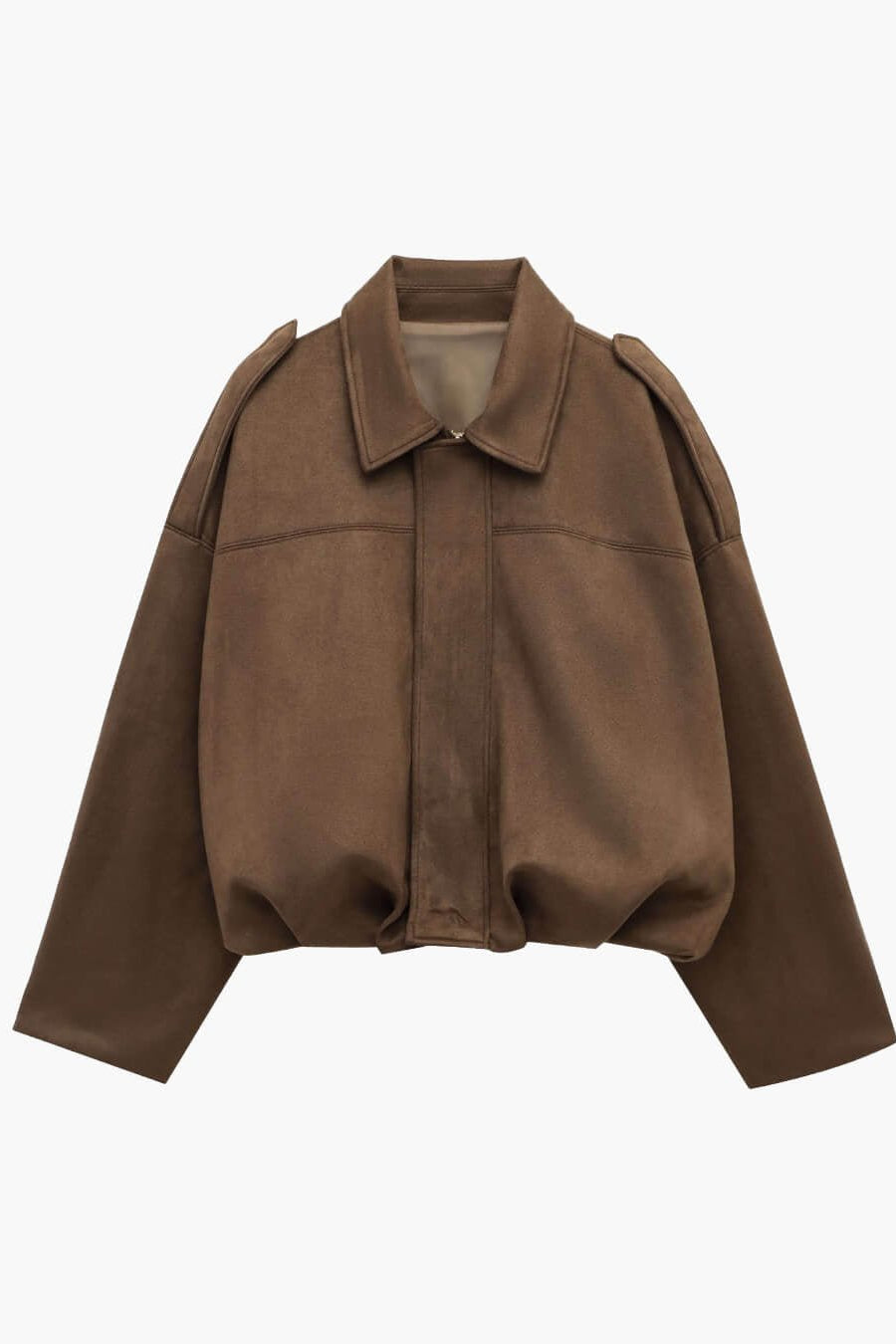 ZEYA - Helen Faux Suede Bomber Jacket
