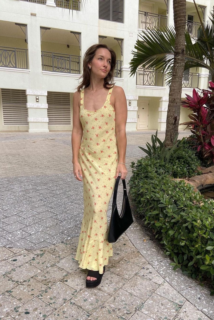 ZEYA - Hermione Flared Ruffle Floral Dress