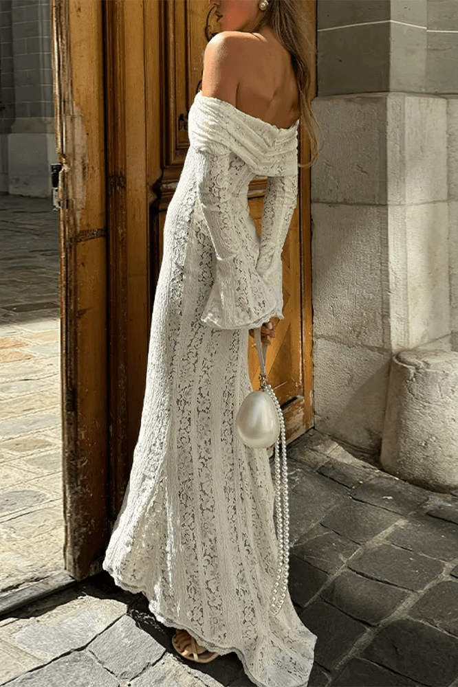 ZEYA - Ivy Off-Shoulder Lace Maxi Dress