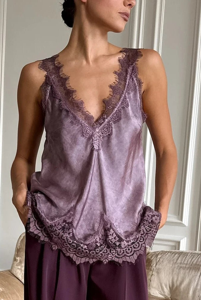ZEYA - Janet Lace Hem Cami Top