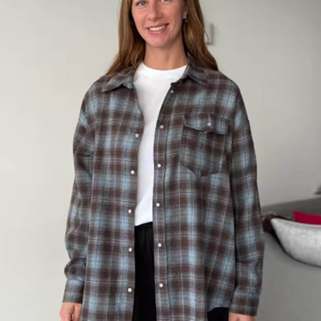 ZEYA - Kate Oversized Plaid Shirt