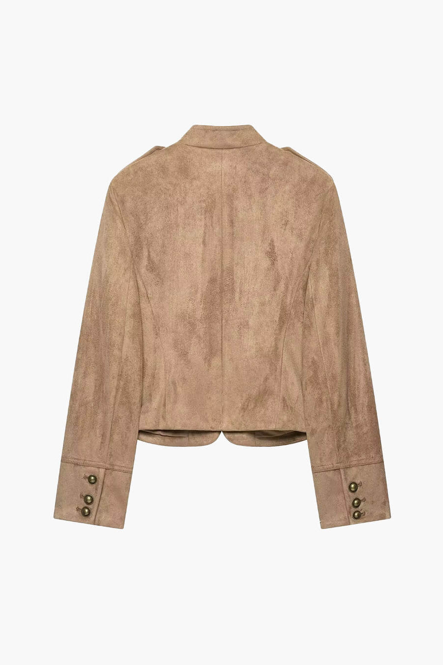 ZEYA - Kelly Faux Suede Napoleon Slim Jacket