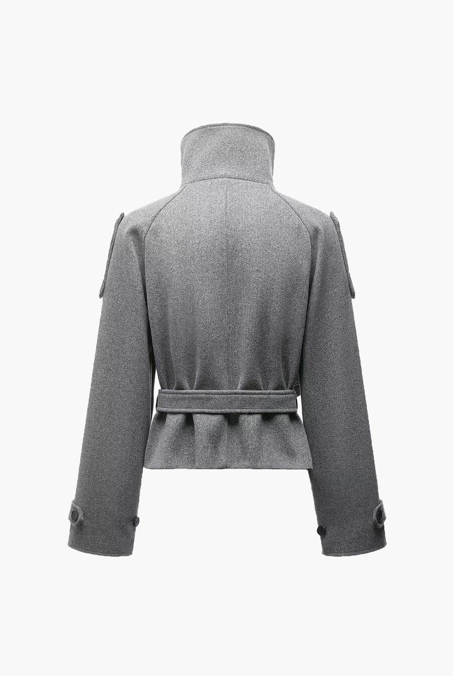 ZEYA - Lara Stand Collar Short Trench Coat