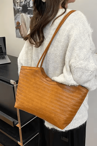 ZEYA - Lisa Textured Weave Handbag