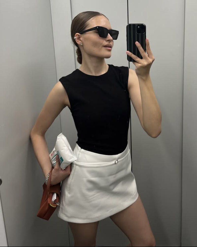 ZEYA - Lola Side Zip Skort with Belt