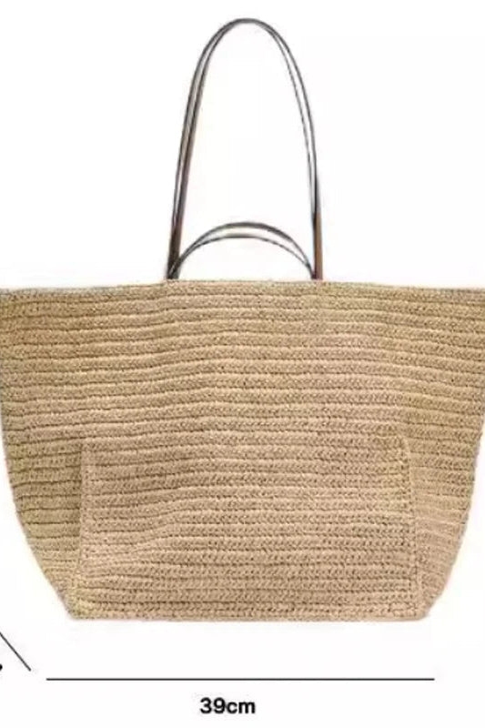 ZEYA - Margot Woven Straw Tote