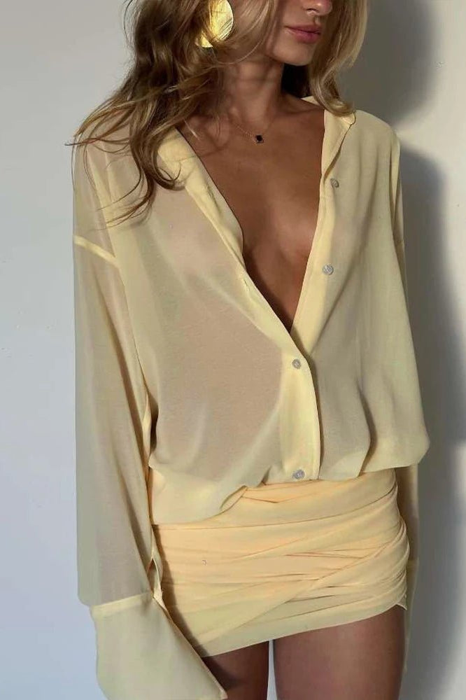 ZEYA - Maya Long Sleeve Shirt Dress